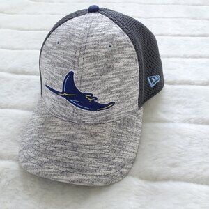 New Era Cap Hat Rays Vintage Logo M/L Gray